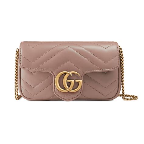 ssense super mini gucci|Gucci: Pink Super Mini GG Marmont Matelassé Bag .